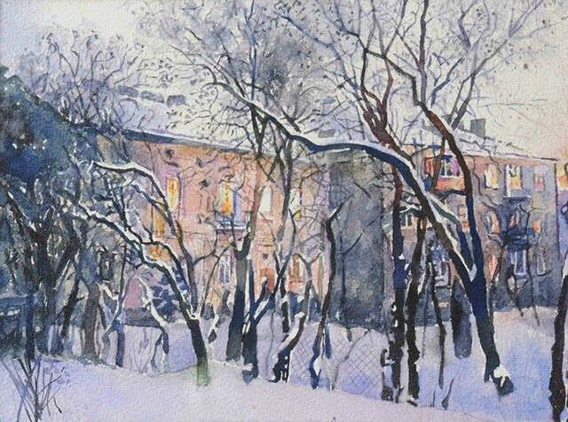 Акварель Олега Козака, изображение: © kozakoleg.blogspot.com