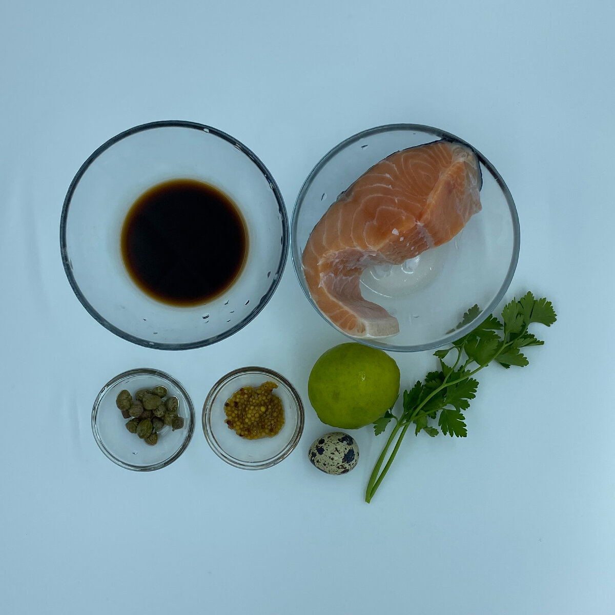 Ингредиенты для тар-тара из лосося