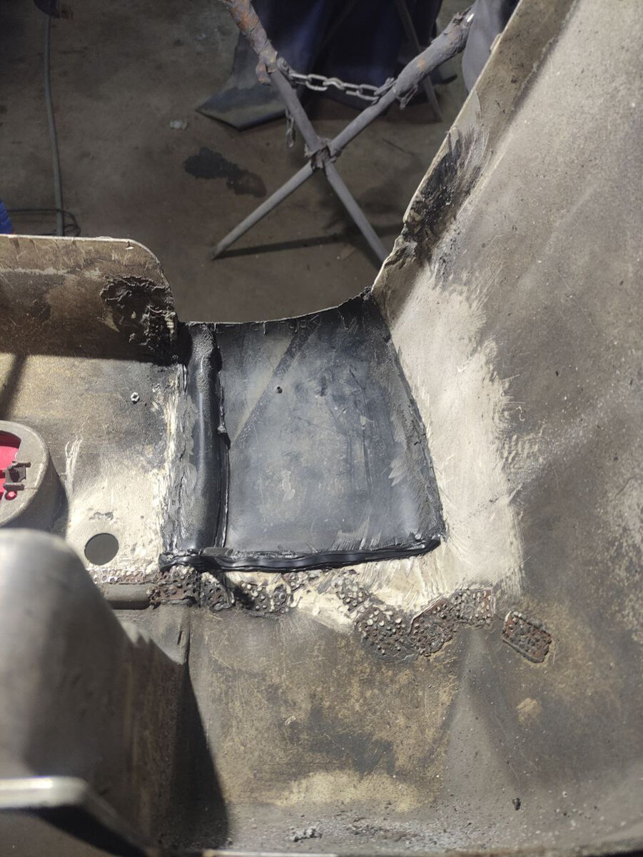 Установлен ремонтный фрагмент.