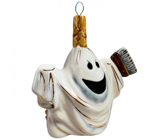 Ёлочная игрушка "Приведение с моторчиком" (Лефортовский фарфор)