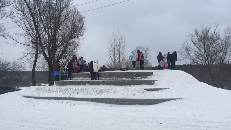     Горка Ледянка дедушки Славы в Барнауле. Фото из архива редакции.