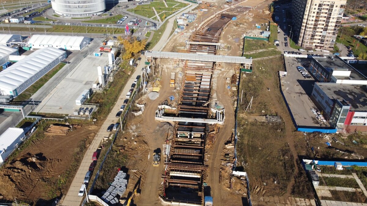 📷 2: Начало перегона до «Коммунарки». Небольшой неготовый участок тоннелей за «Бачуринской».