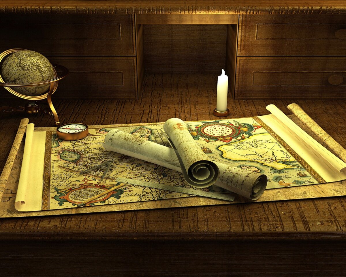 Карта лежит на столе