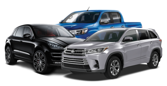 Toyota Hilux, Toyota Highlander и Porsche Macan