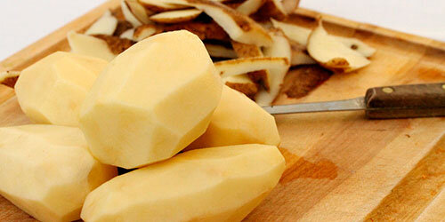 Запеченный картофель в кефире с сыром