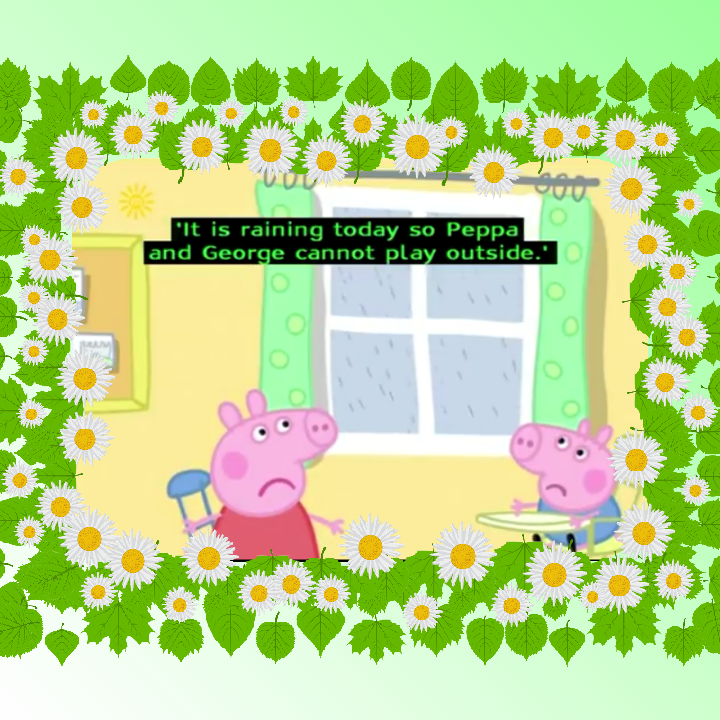 It is raining today☔.