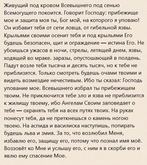 Пояс с молитвой «Живый в помощи». | Церковная Лавка