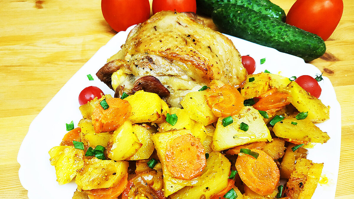 Картошка с мясом в духовке