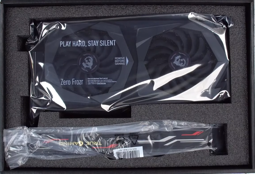 Упаковка видеокарта + кронштейн