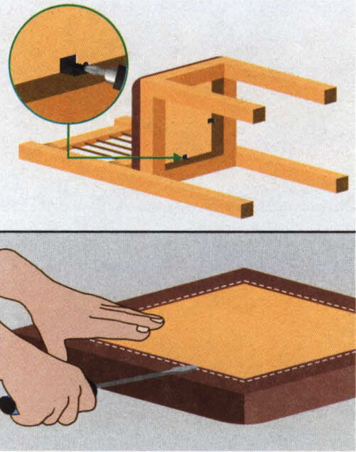 Как закрепить сидушку на стуле чтобы держалась
