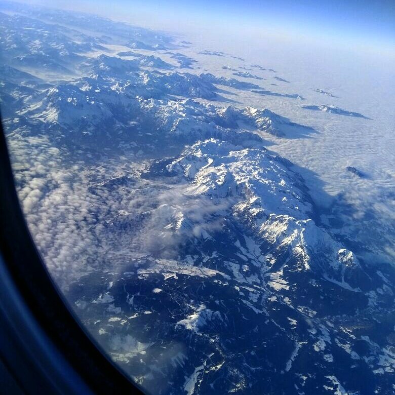 Пролетаем над Альпами