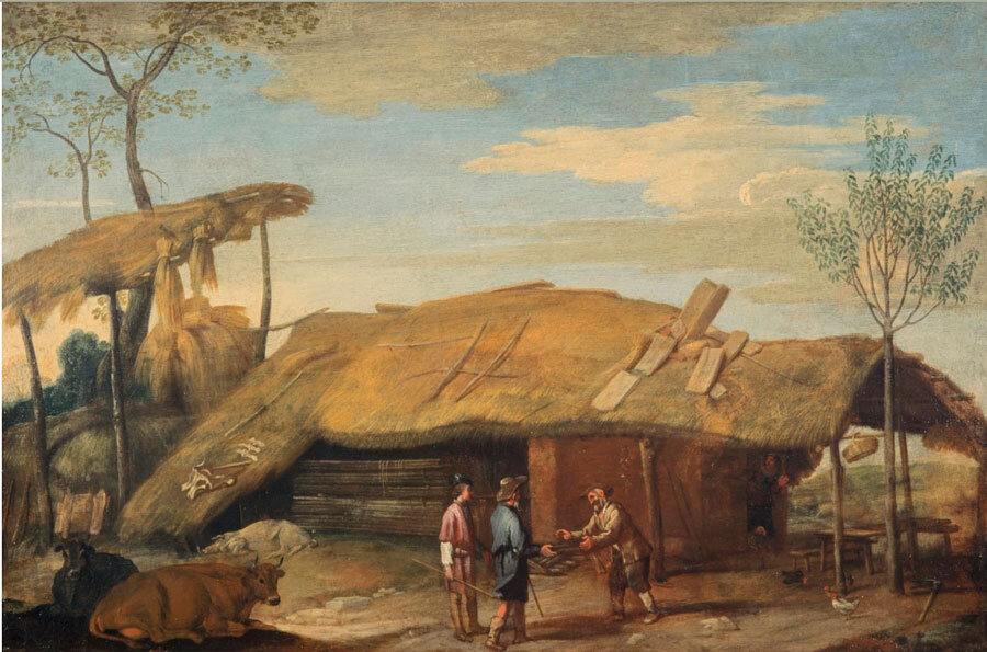 Синибальдо Скорса. Пейзаж с   Филемоном и Бавкидой, ок. 1620 