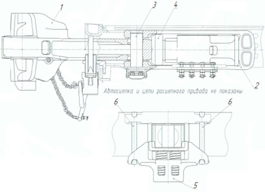 Автосцепного устройства чертеж