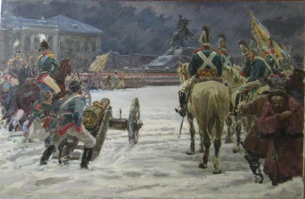 Декабристы на сенатской площади картинки