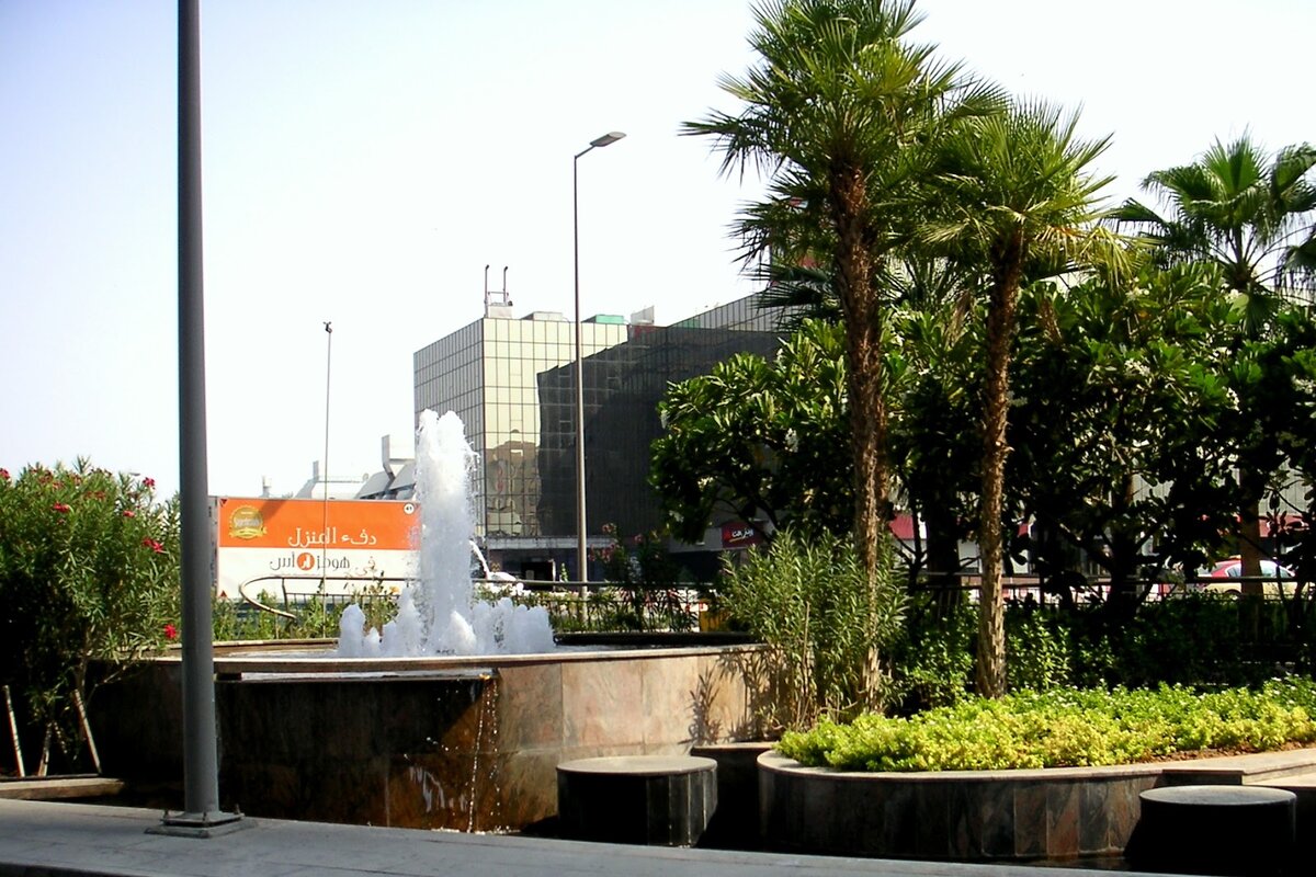 Дубай, одна из улиц в центре города. Все фото из Дубая автора. 