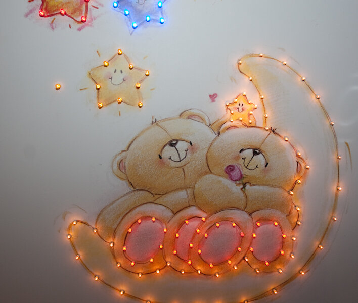 Можно декорировать панель с помощью трафарета (dipline.su)