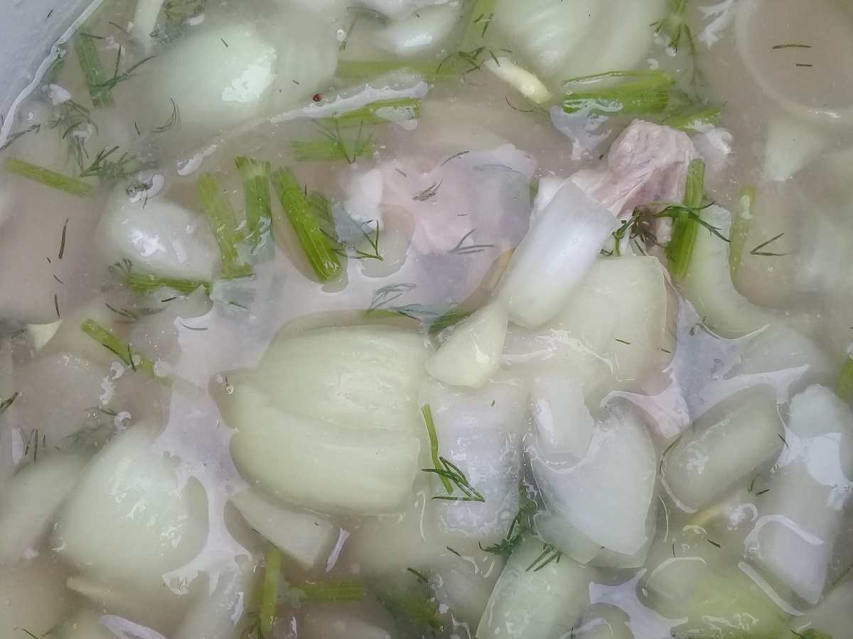 Мясо в маринаде.