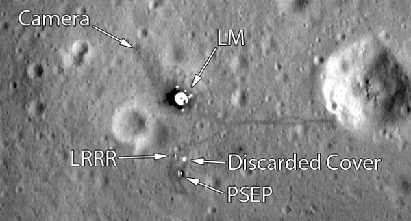 Место посадки Аполлон-11 на снимке LRO