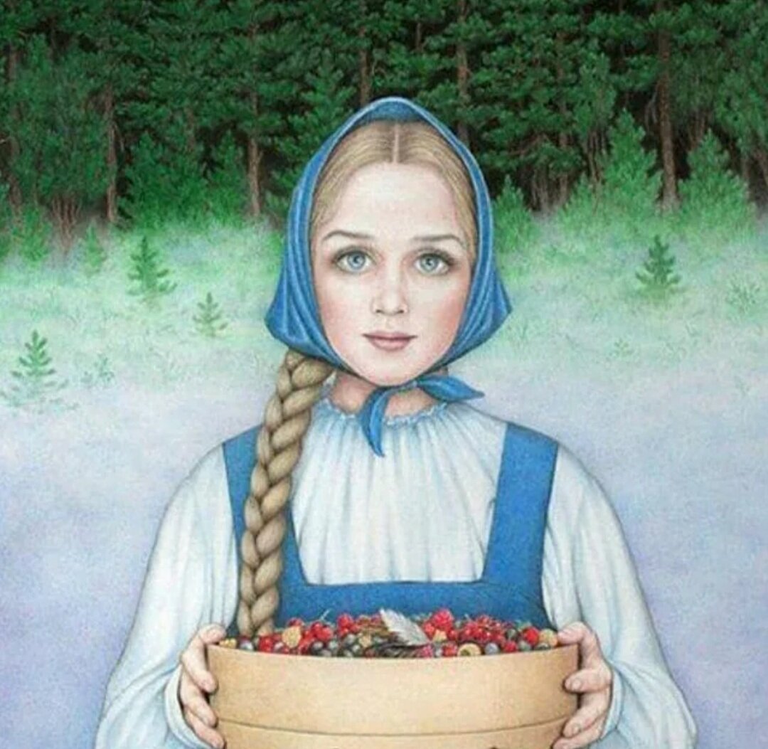 Русские женщины рисунок