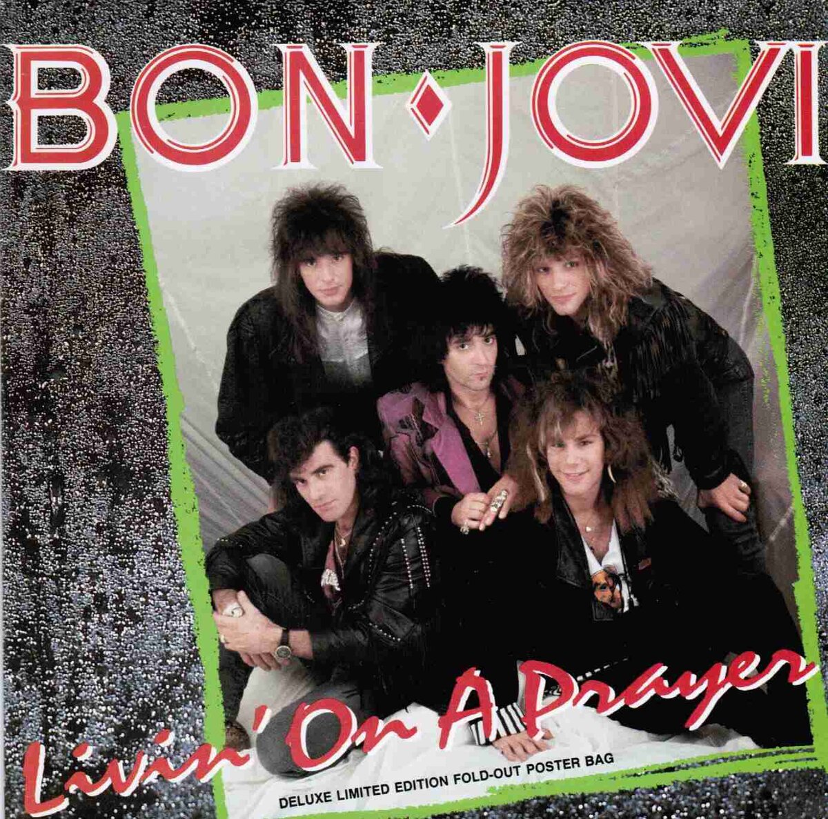 Обложка американского сингла "Livin' on a Prayer" американской рок-группы Bon Jovi