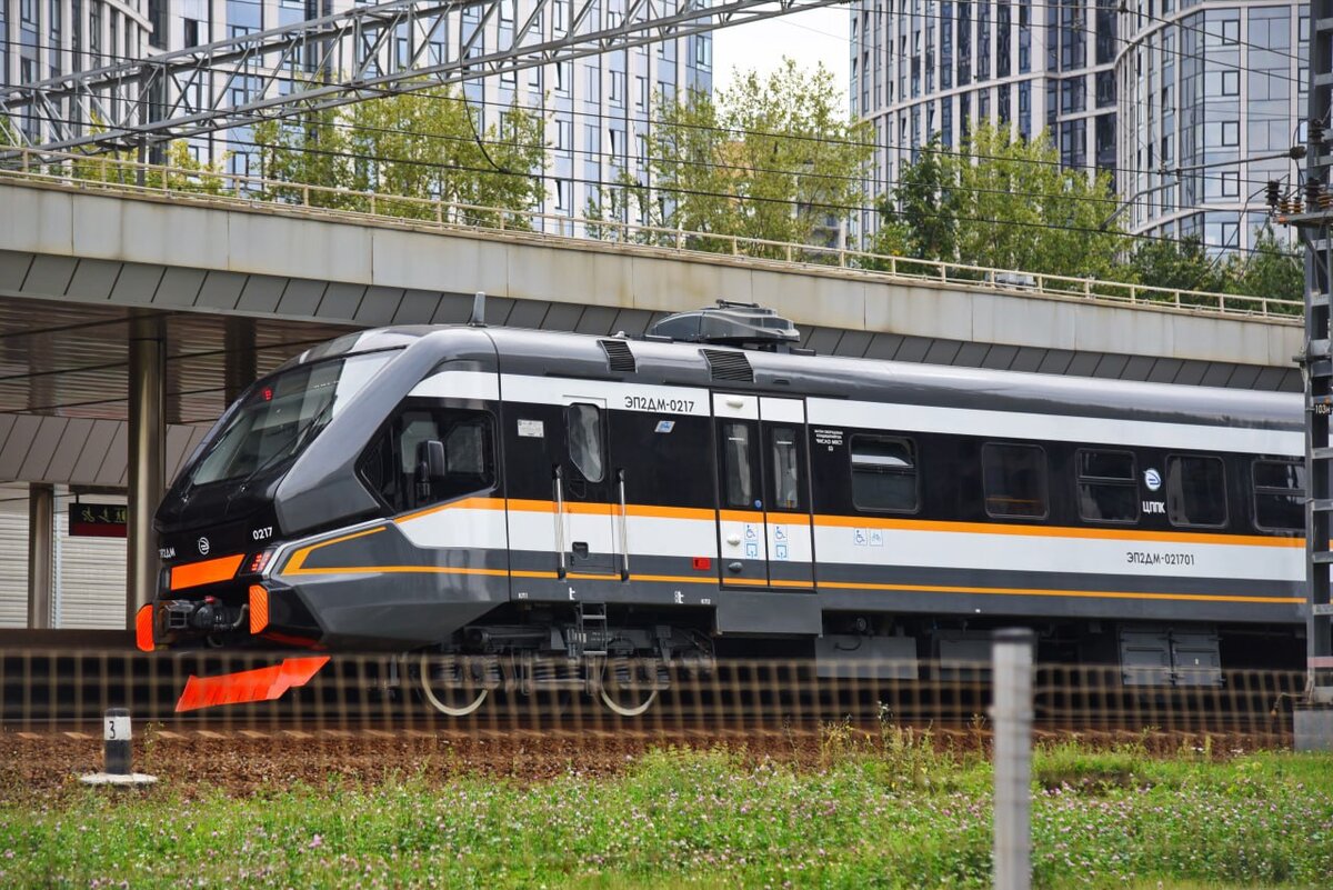 🚄 Новый ЭП2ДМ №0217 на 🚊 станции «Аминьевская» будущего МЦД-4 | Развитие  Метрополитена в Москве | Дзен