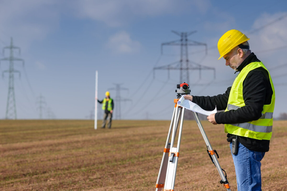 Работа геодезистов