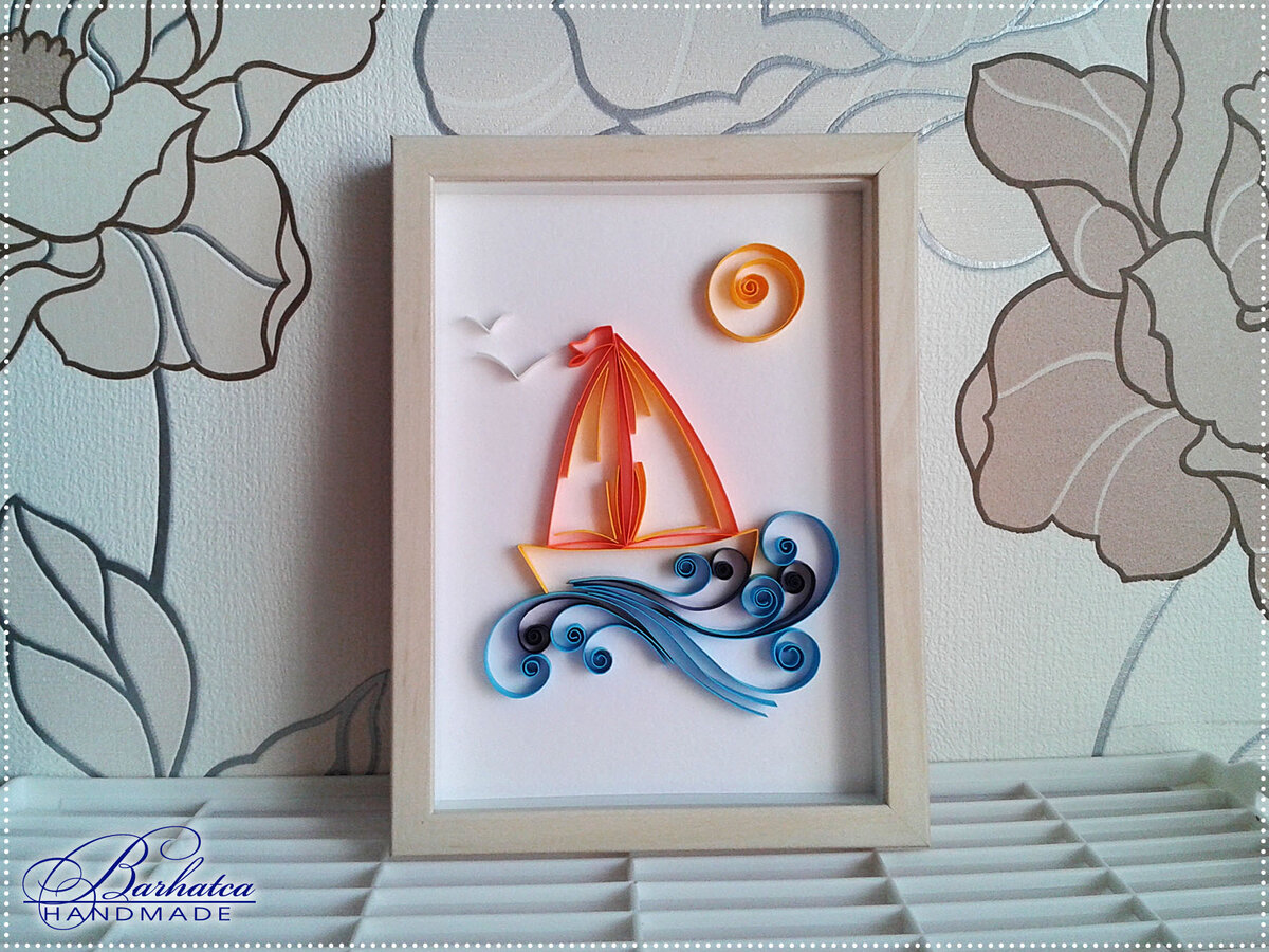 Зеленая 14х14 см. Рамка Квиллинг Quilling