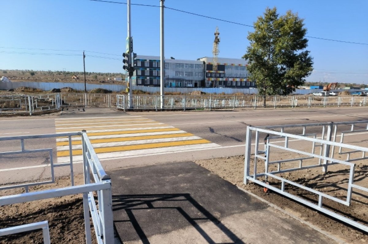    На федеральной трассе в пригороде Улан-Удэ обустроили пешеходный переход