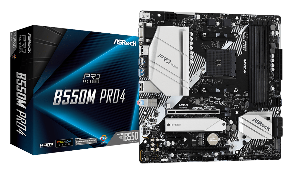 Материнская плата ASRock B550M Pro4
