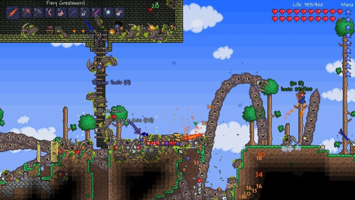 Примерно так выглядела Terraria раньше 
