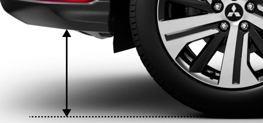 Несмотря на такой высокий клиренс, Mitsubishi ASX устойчиво едет на высоких скоростях    