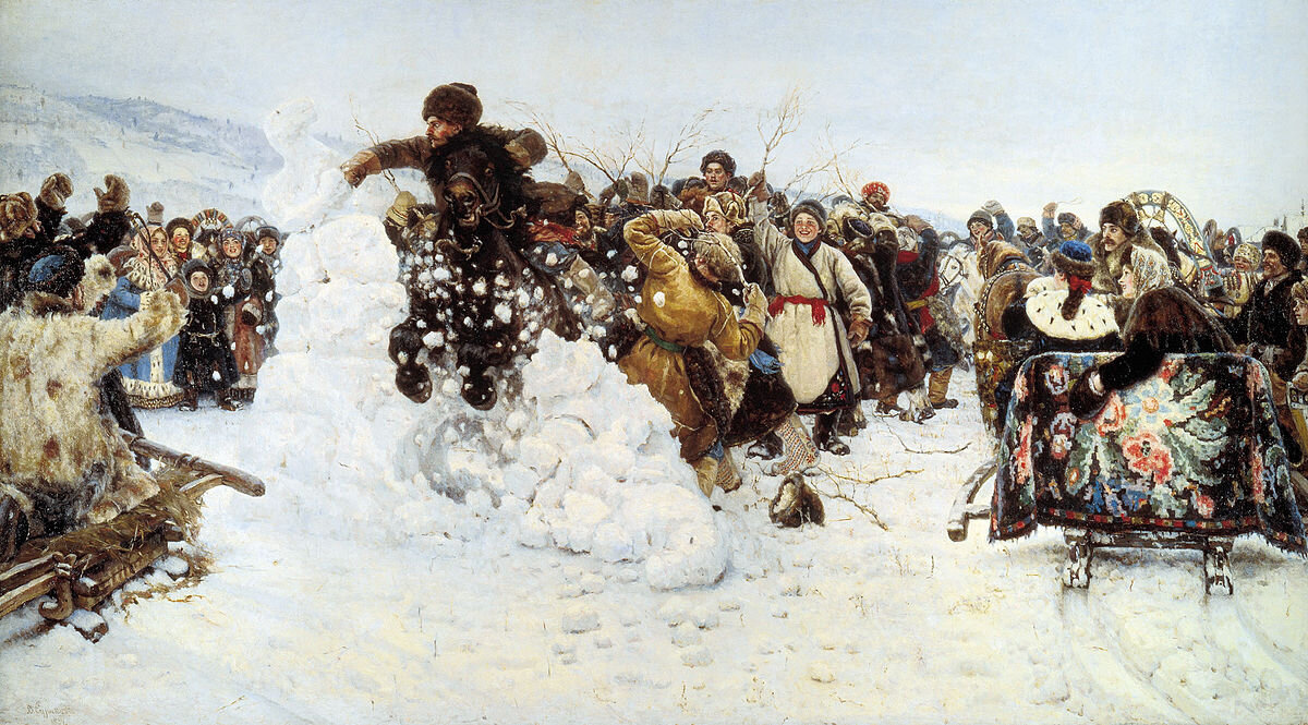В. И. Суриков "Взятие снежного городка"
