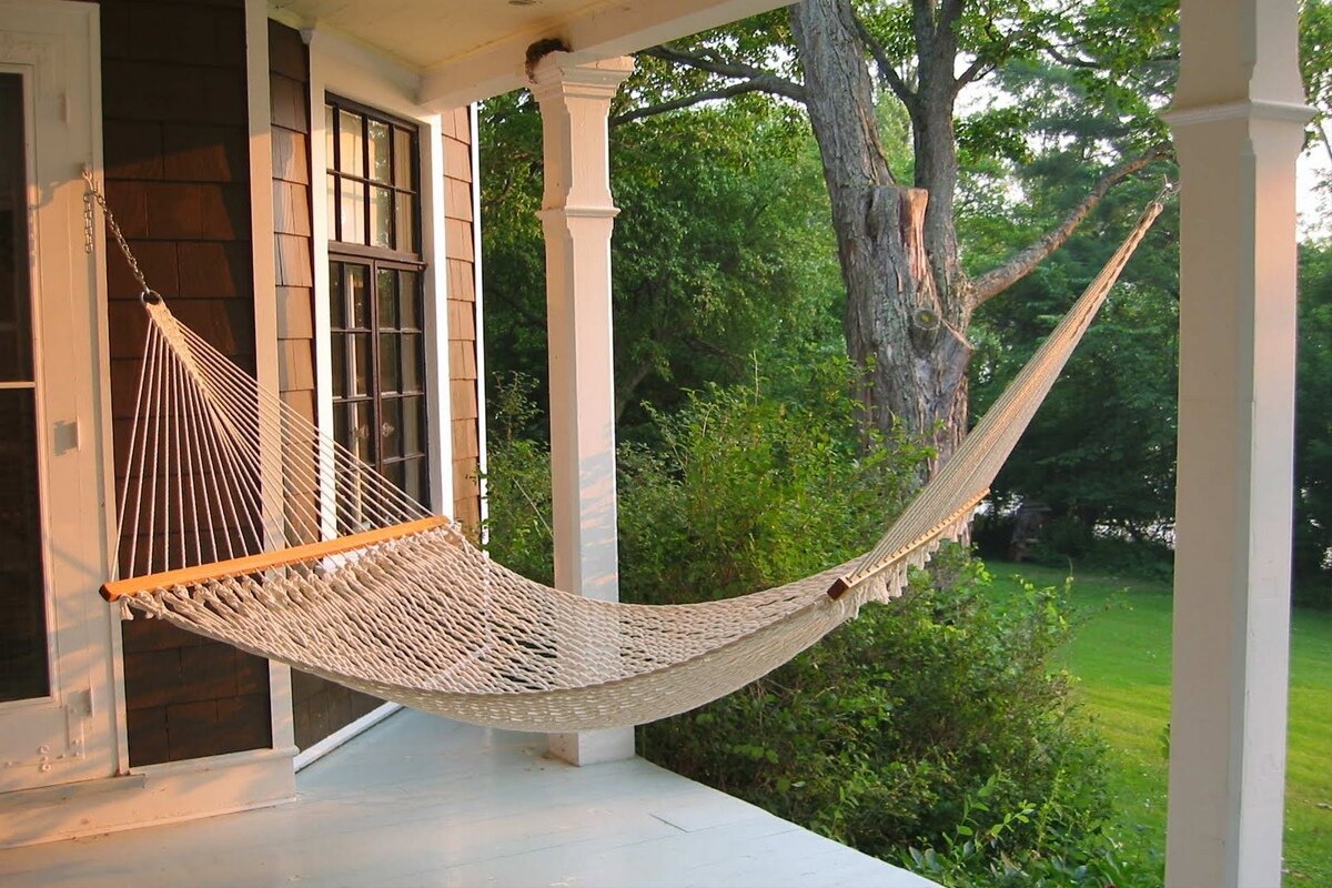 Гамак на террасе