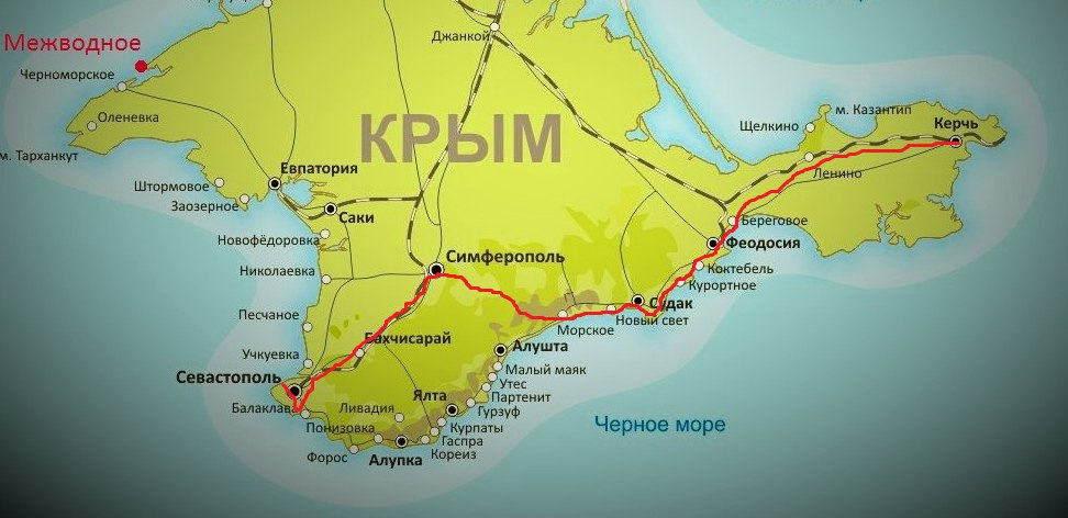 Карта краснодарского края и республики крым