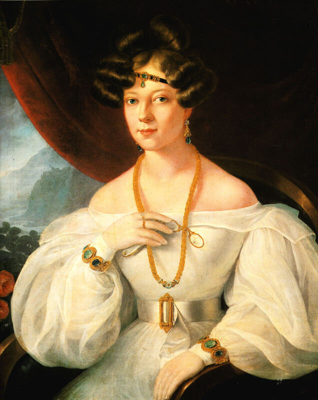 Barabas Miklos. Женский портрет, 1831 год.