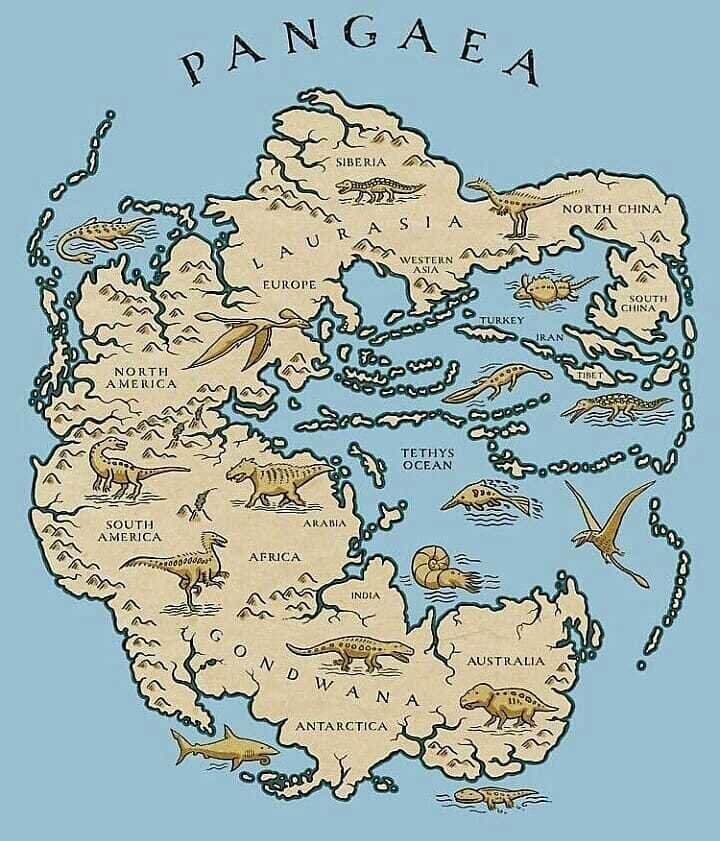 Древний суперматерик Пангея