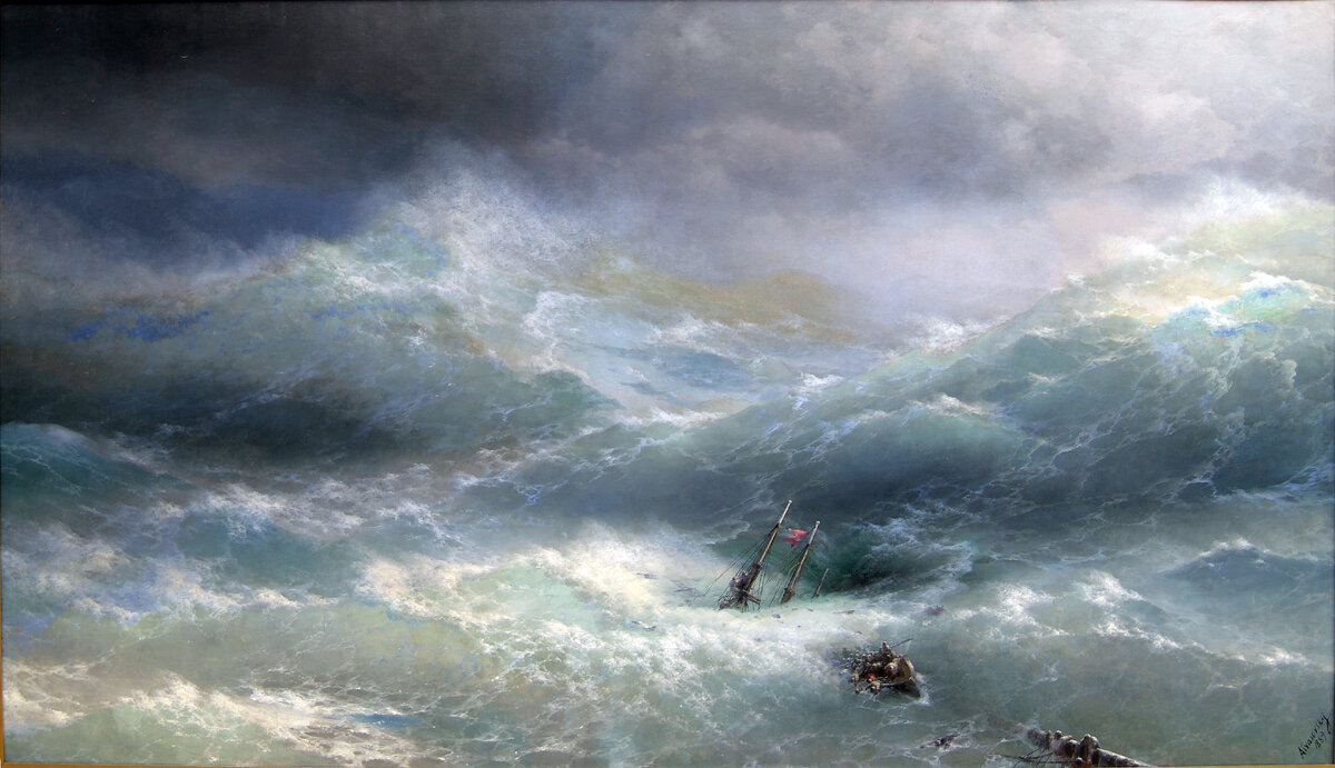 Айвазовский И.К. Волна, 1889 год. Общественное достояние.