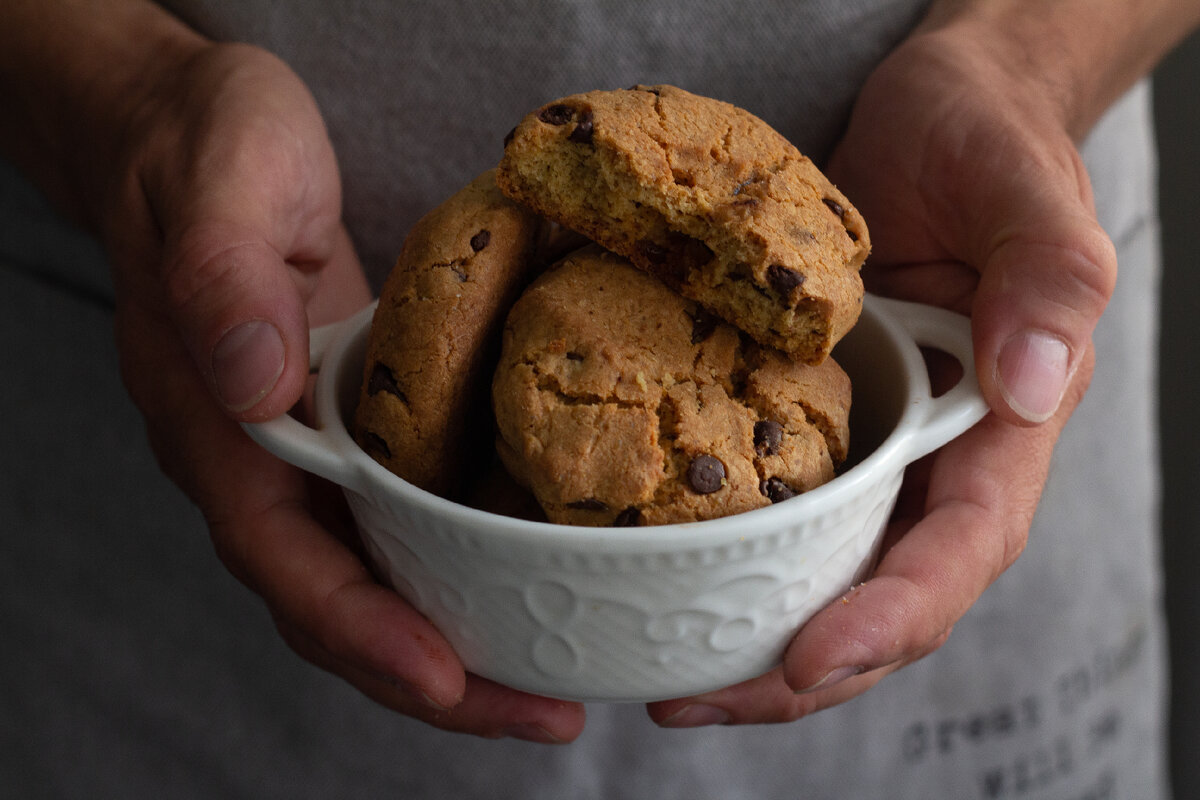 печенье с шоколадом и зефиром