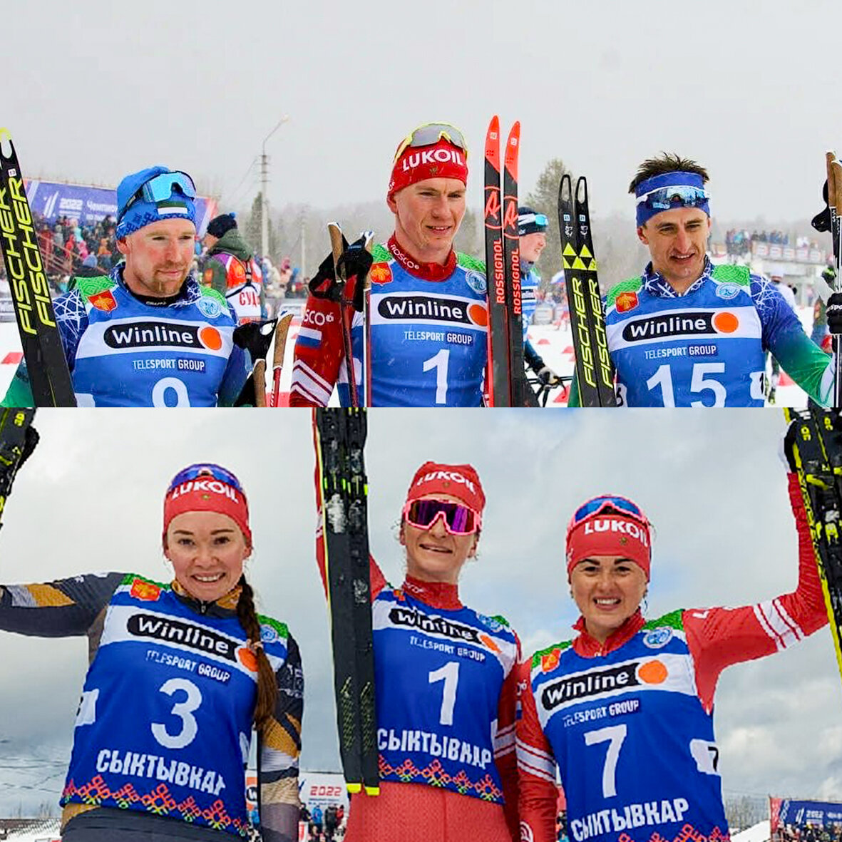 Победители и призёры скиатлона ЧР в Сыкиывкаре