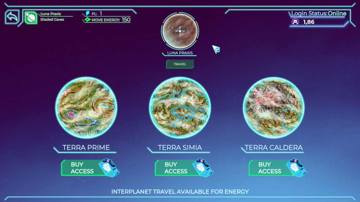 Переход на другие планеты требует наличие паспорта 
