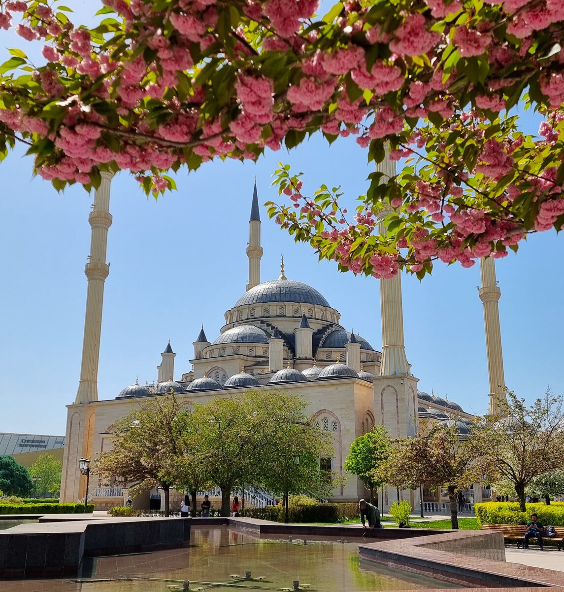 Мечеть "Сердце Чечни" в центре Грозного