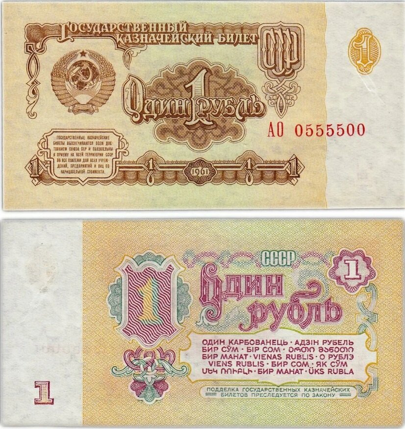 Российские бумажные рубли. Один рубль как изменялись банкноты и купюры ...