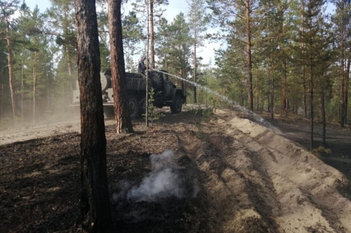 Пожар в озерах