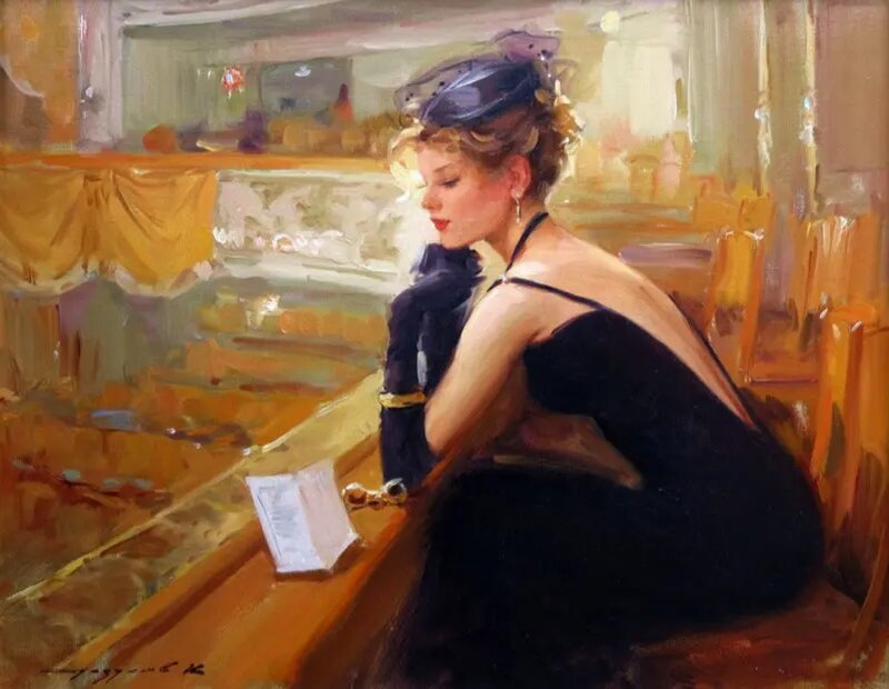 Константин Разумов "В театре" Источник: https://artchive.ru/artists/29860~Konstantin_Razumov/works