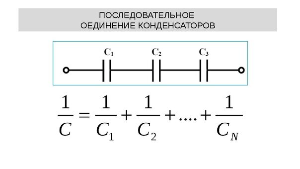 Презентация соединение конденсаторов последовательное и параллельное