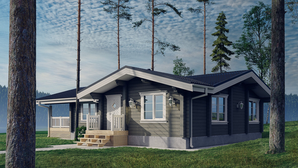 Проект дома П297 | 135.5 м² | 3 спальни, 1 с/у