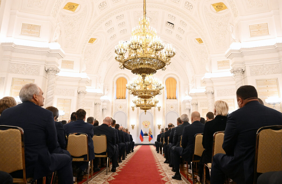 Церемония подписания договоров о вхождении в РФ ДНР, ЛНР, Запорожской и Херсонской областей состоялась в Кремле, Москва, 30 сентября 2022 // Sputnik / Григорий Сысоев