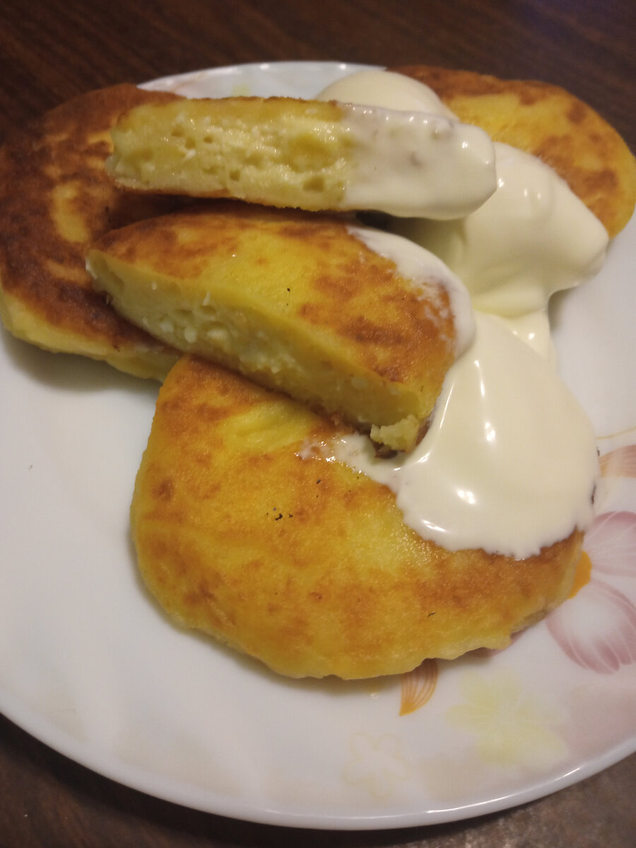 Творожники с бананом