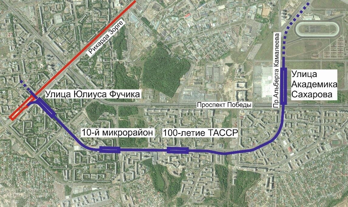 Карта метро казань 2023