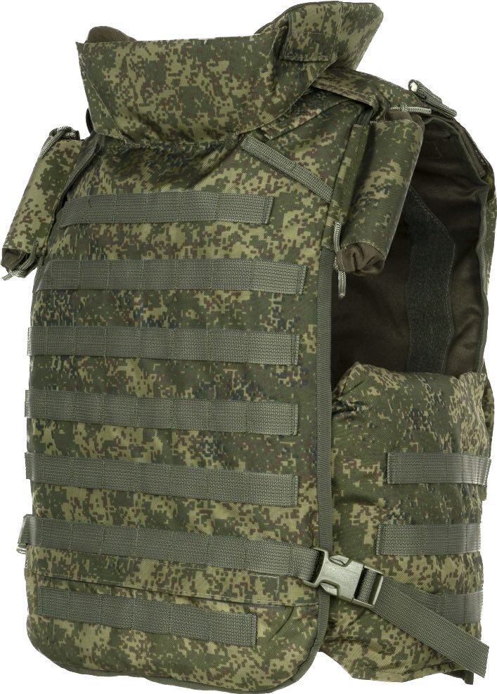 Стоковый современный российский армейский бронежилет 6б45